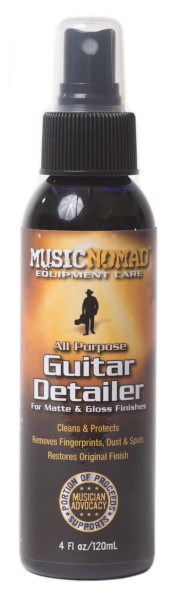 MusicNomad Guitar Detailer (MN100) - Guitar Cleaner for Matte and Gloss Finishes, 120 ml (4 oz.)