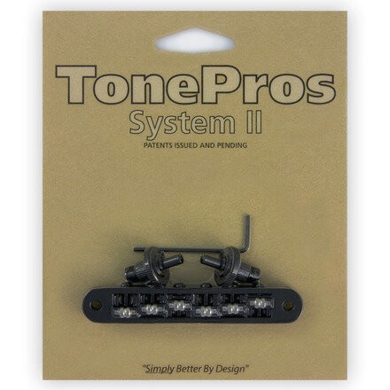 TonePros TP6R - Standard Tune-O-Matic Bridge with Roller Saddles (Small Posts)