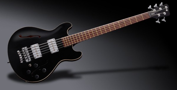 Warwick Teambuilt Pro Series Star Bass, 5-String - Solid Black High Polish