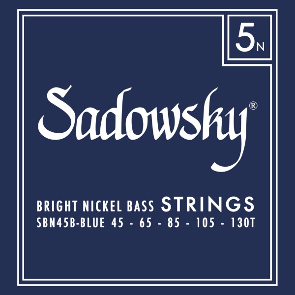 Sadowsky Blue Label Bass String Set, Nickel - 5-String