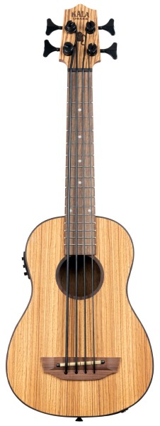 U-Bass Zebrawood, Fretted, with Deluxe Bag
