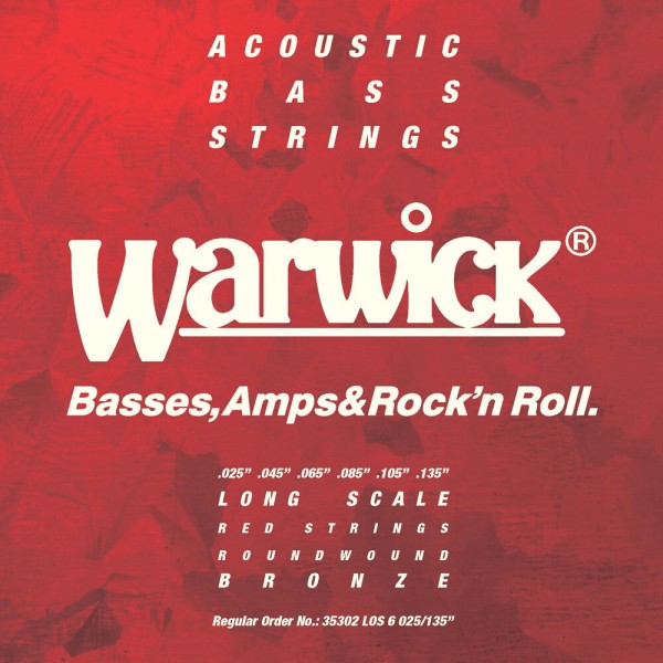 Warwick Red Strings Acoustic Bass String Sets, Bronze
