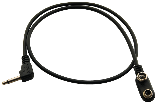 RockGear Spare Part - 9-12V Power Cable, 50 cm - 3,5 mm / 1/8" mini jack to battery clip