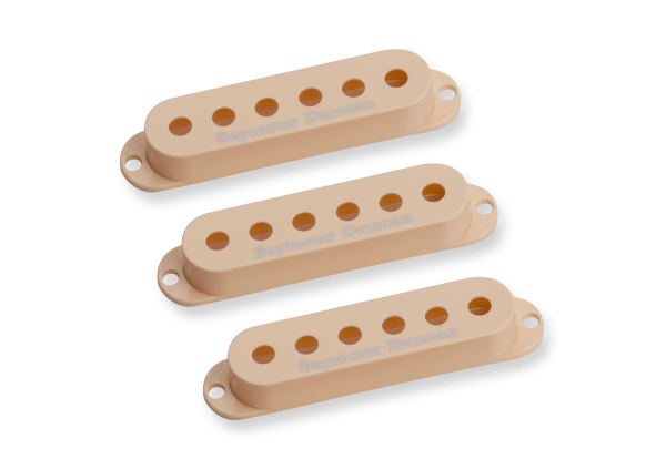 Seymour Duncan Pickup Cover Set for Strat - Cream with Logo