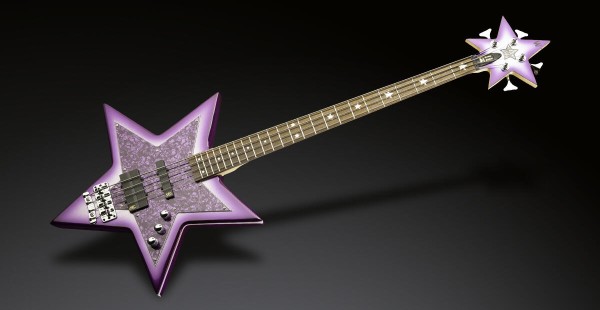 Warwick RockBass Artist Line Bootsy Collins "Space Bass", 4-String - Special Purple Bootsy Finish