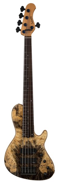 Sadowsky Custom Shop 24-Fret Single Cut Bass, 5-String - Natural Transparent High Polish - 21-04240