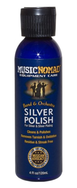 MusicNomad Silver Polish (MN701) - Cleaner and Polish for Silver and Silver Plating, 120 ml (4 oz.)