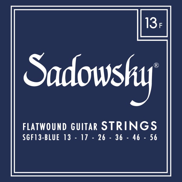 Sadowsky Blue Label Guitar String Set, Stainless Steel, Flatwound