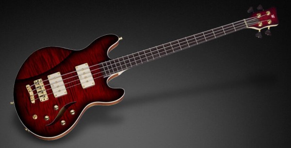 Warwick Masterbuilt Sklar Bass I Signature, 4-String - Bungundy BlackBurst Transparent High Polish