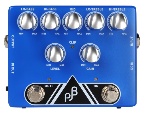 Phil Jones Bass PE-5 Pedal - Bass Preamp / 5-Band EQ / Direct Box / Boost