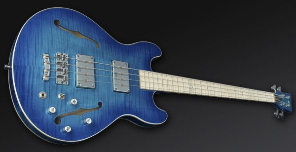 Warwick Custom Shop Star Bass II, 4-String - Lagoon Blueburst Transparent High Polish - Showroom Model - SN: M 159128-12
