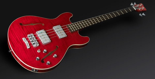Warwick Custom Shop Star Bass II, 4-String - Red Transparent High Polish - 11-1946