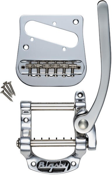 Bigsby B5 Vibrato Kit with Bridge for T-Style Models - Flat Top Solid Body Guitars - Aluminum