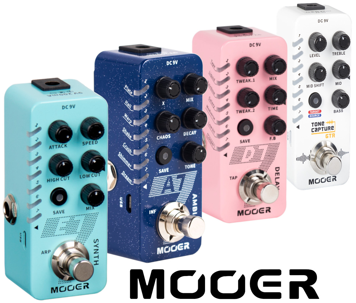 7-in-1 Pedals of the MOOER New Micro Series | Blog / News | W 