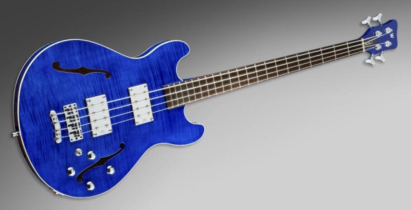 Warwick Custom Shop Star Bass II, 4-String - Ocean Blue Transparent High Polish - 14-2531