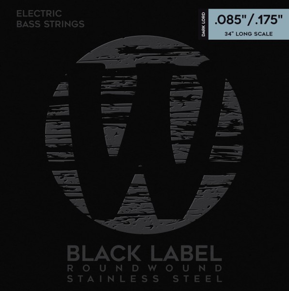 Warwick Black Label Bass String Sets, Stainless Steel - 4-String