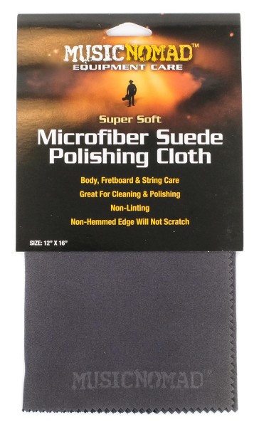 MusicNomad Microfiber Suede Polishing Cloth (MN201) - Polishing Cloth, 30.4 x 40.6 cm (12" x 16")