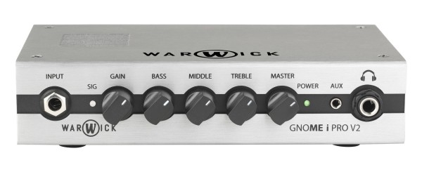 Warwick Gnome i Pro V2 - Pocket Bass Amp Head with USB Interface and Aux Input, 300 Watt