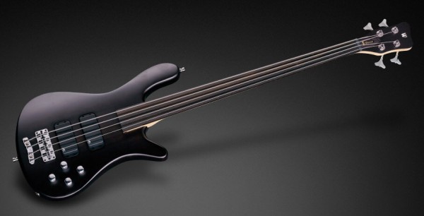 Warwick RockBass Streamer Standard, 4-String, Fretless - Nirvana Black Transparent Satin