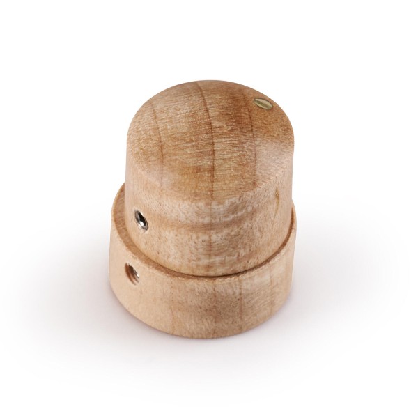 Framus & Warwick Parts - Wooden Stacked Dome Knob - Flamed Maple