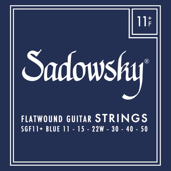 Sadowsky Blue Label Guitar String Set, Stainless Steel, Flatwound