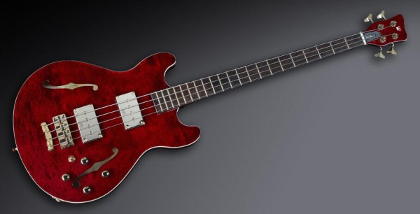 Warwick Custom Shop Star Bass II, 4-String - Burgundy Red Transparent High Polish - 13-2451
