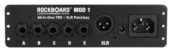 RockBoard MOD 1 V2 - All-in-One TRS & XLR, IEC & Barrel Patchbay